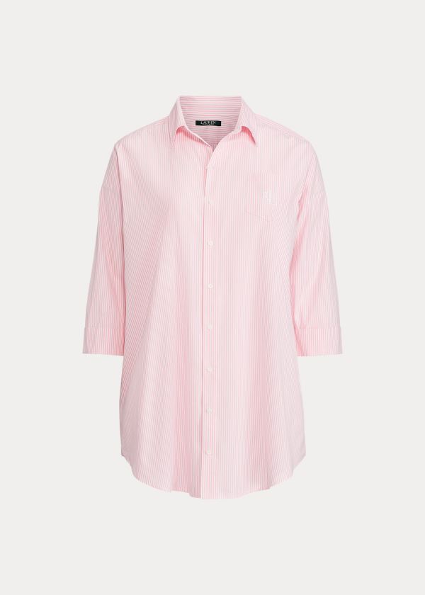 Women's Ralph Lauren Striped Cotton Sleep Shirt | 180253TER